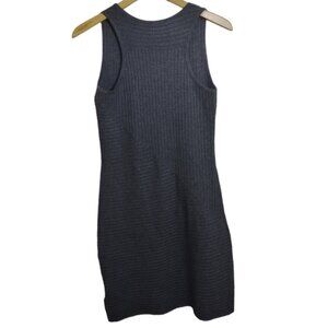 Athleta Ribbed Gray Sleeveless Dress